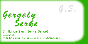 gergely serke business card